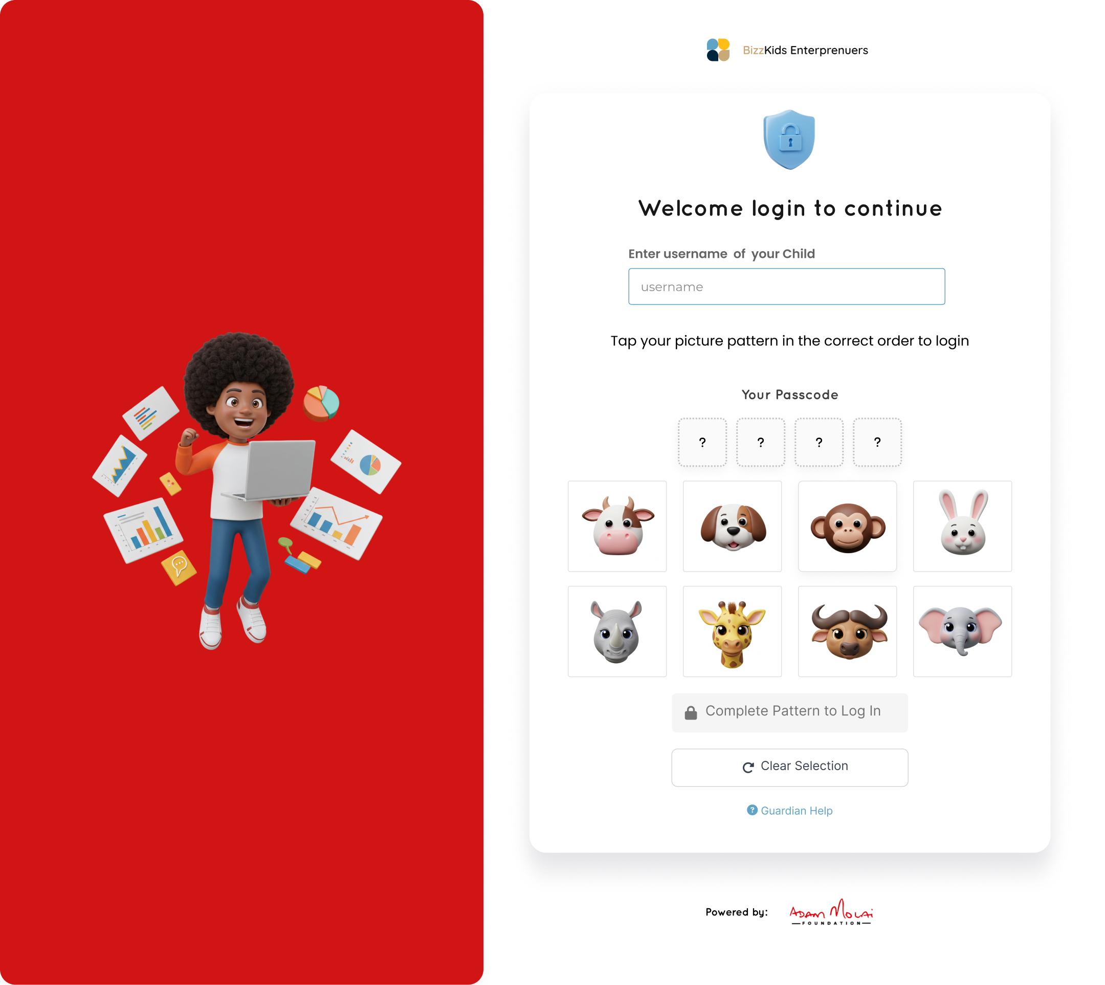 WonderKids student welcome login